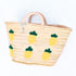 Lemons Embroidered Basket | Handwoven Summer Straw Tote 🍋